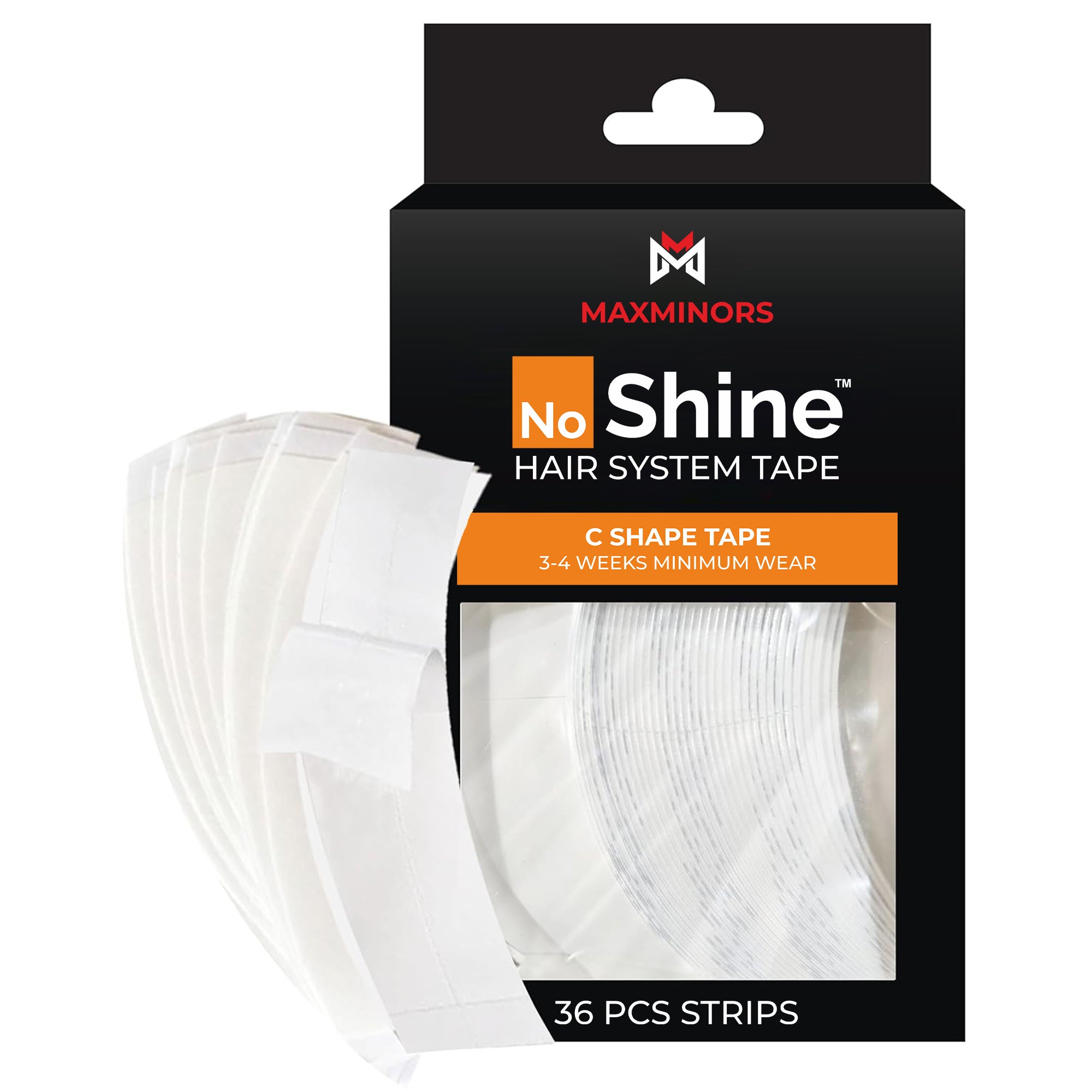 MAXMINORS No Shine Hair System Tape - 36pcs