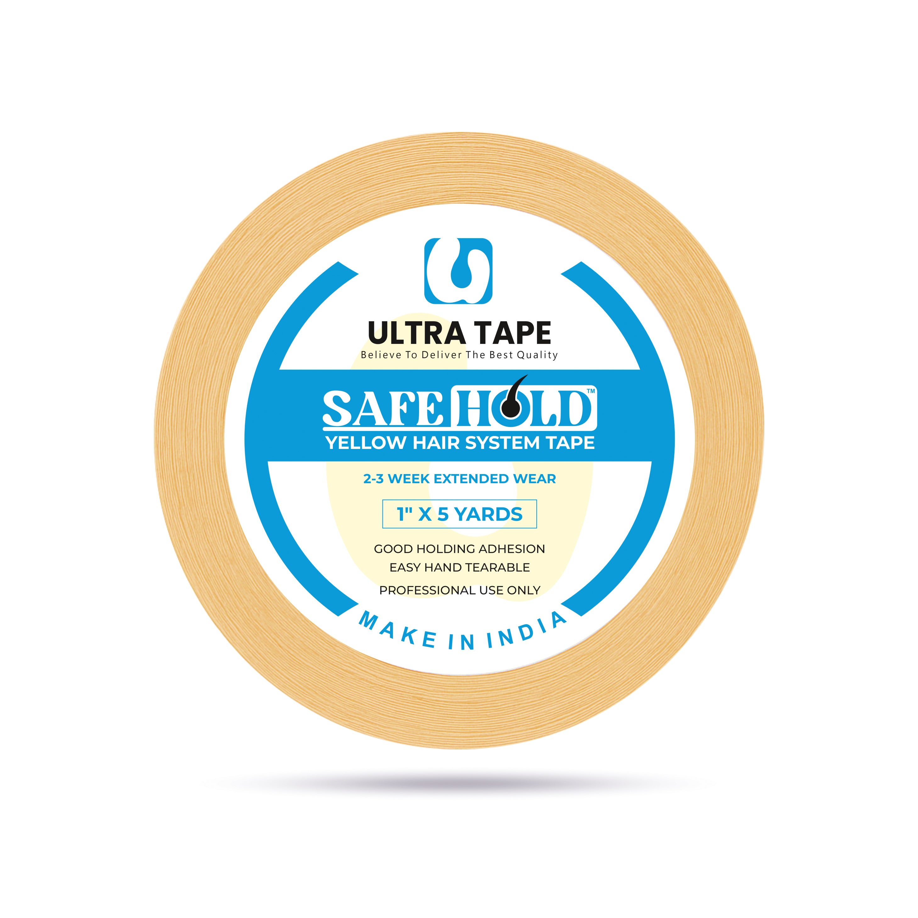 Safe Hold Yellow Tape - 1" X 5 Yds, Roll
