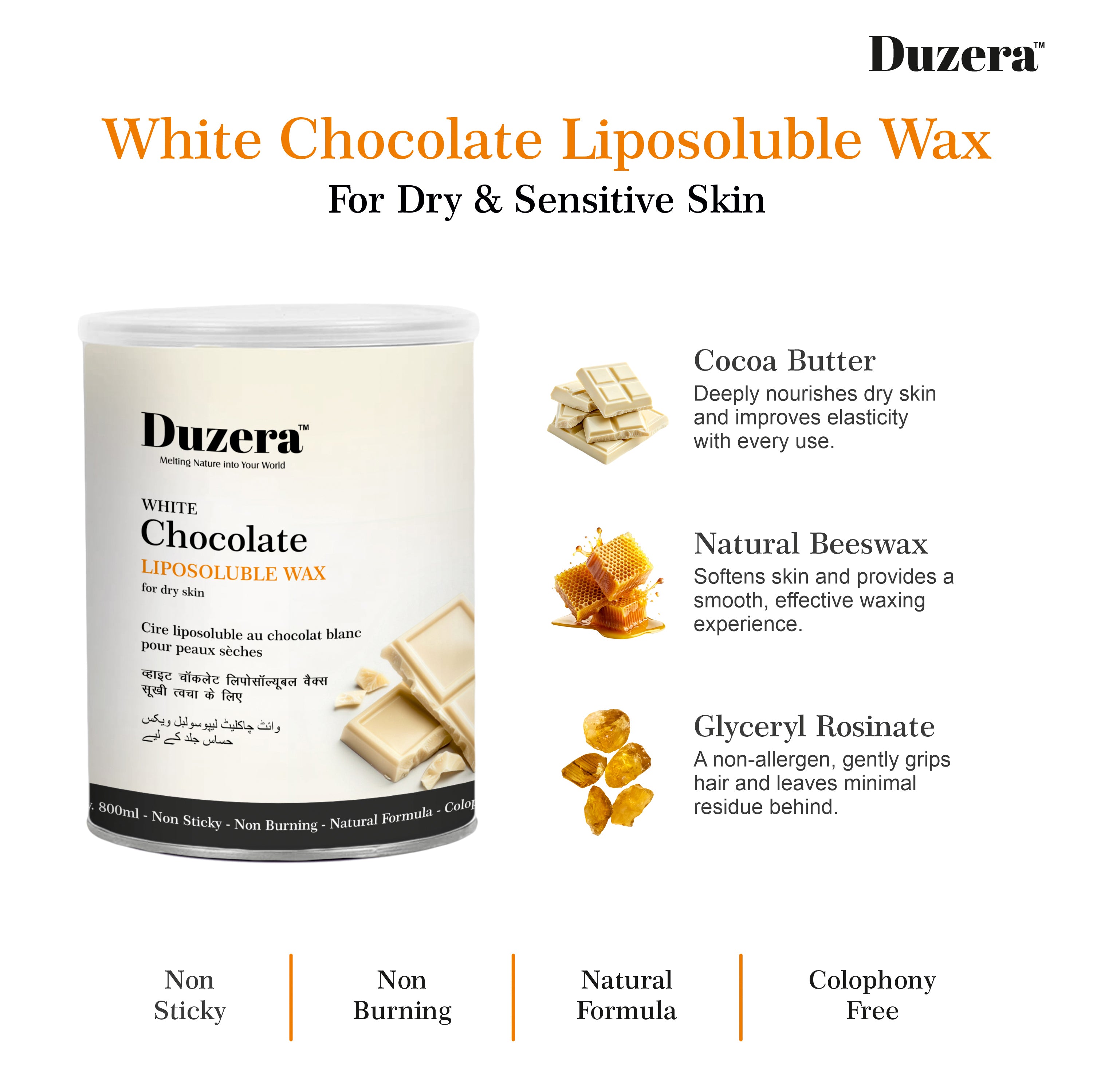 White Chocolate Liposoluble Wax