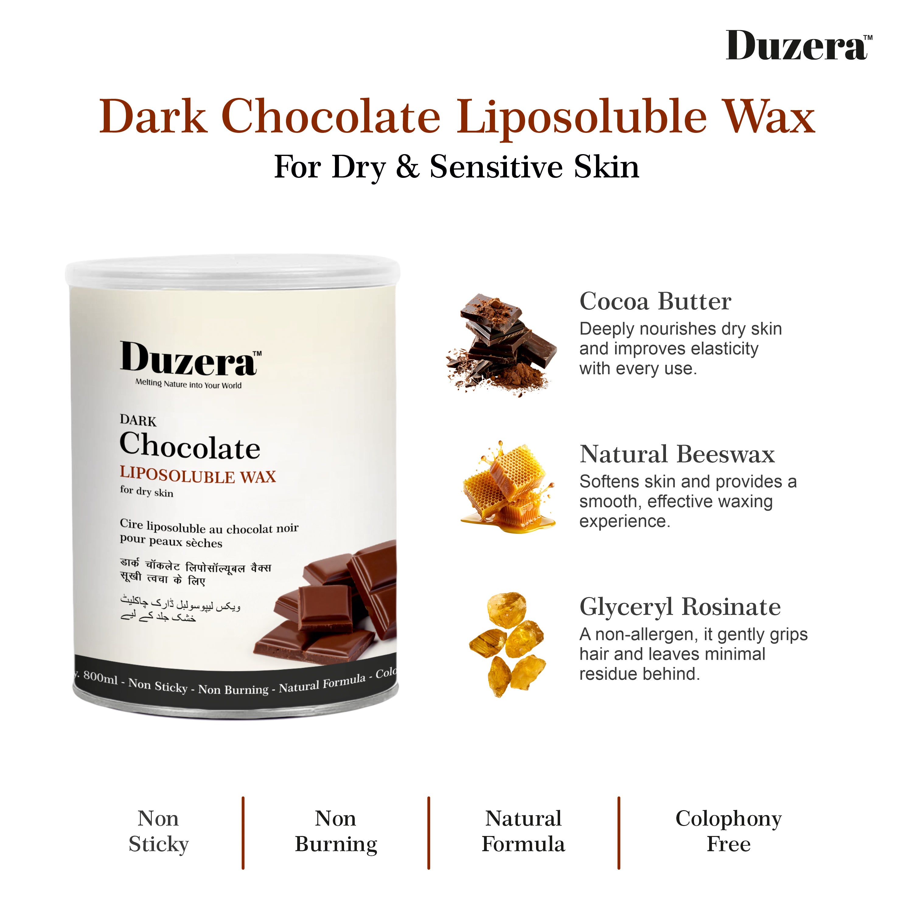Dark Chocolate Liposoluble Wax