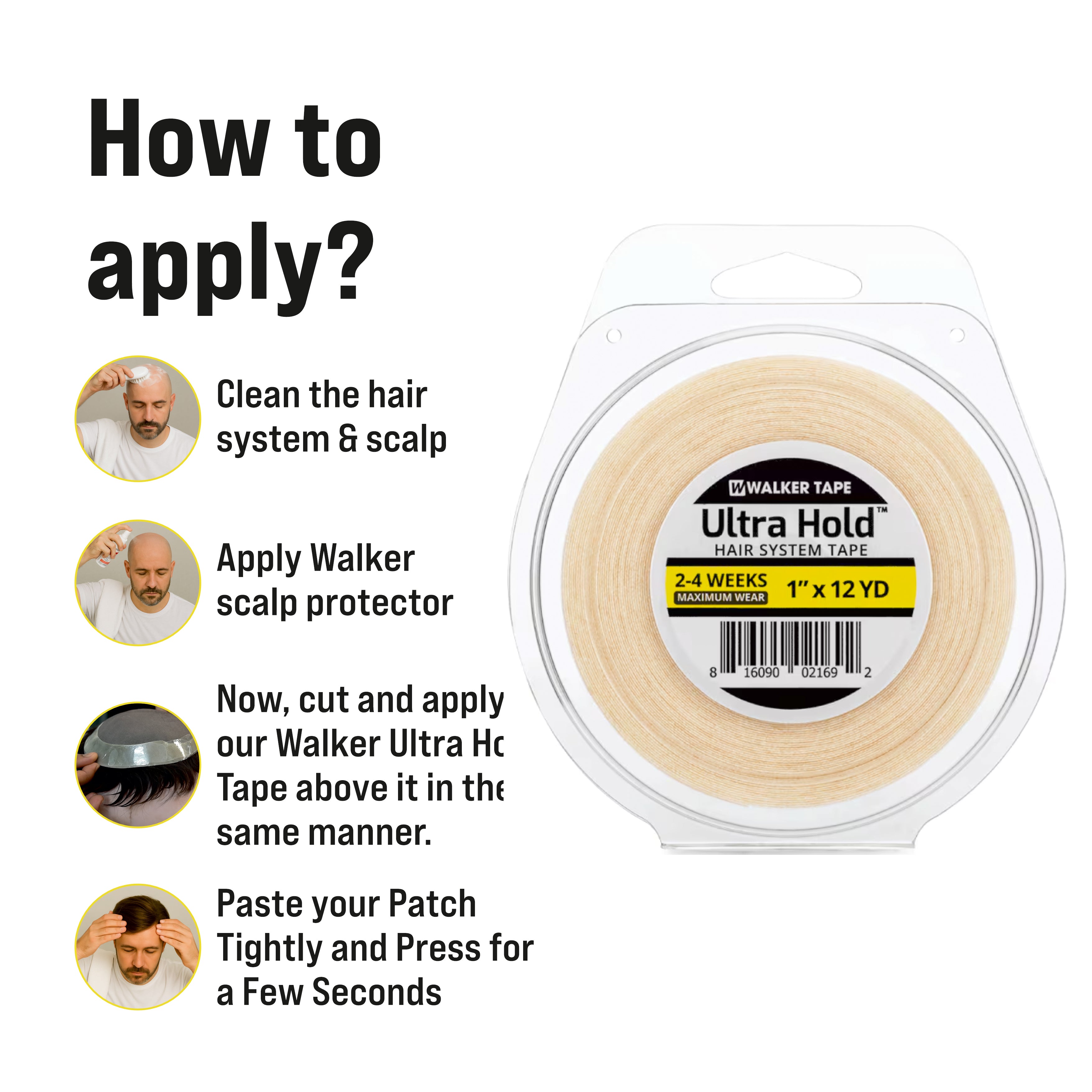 Ultra Hold Tape - 1" X 12 Yds, Roll