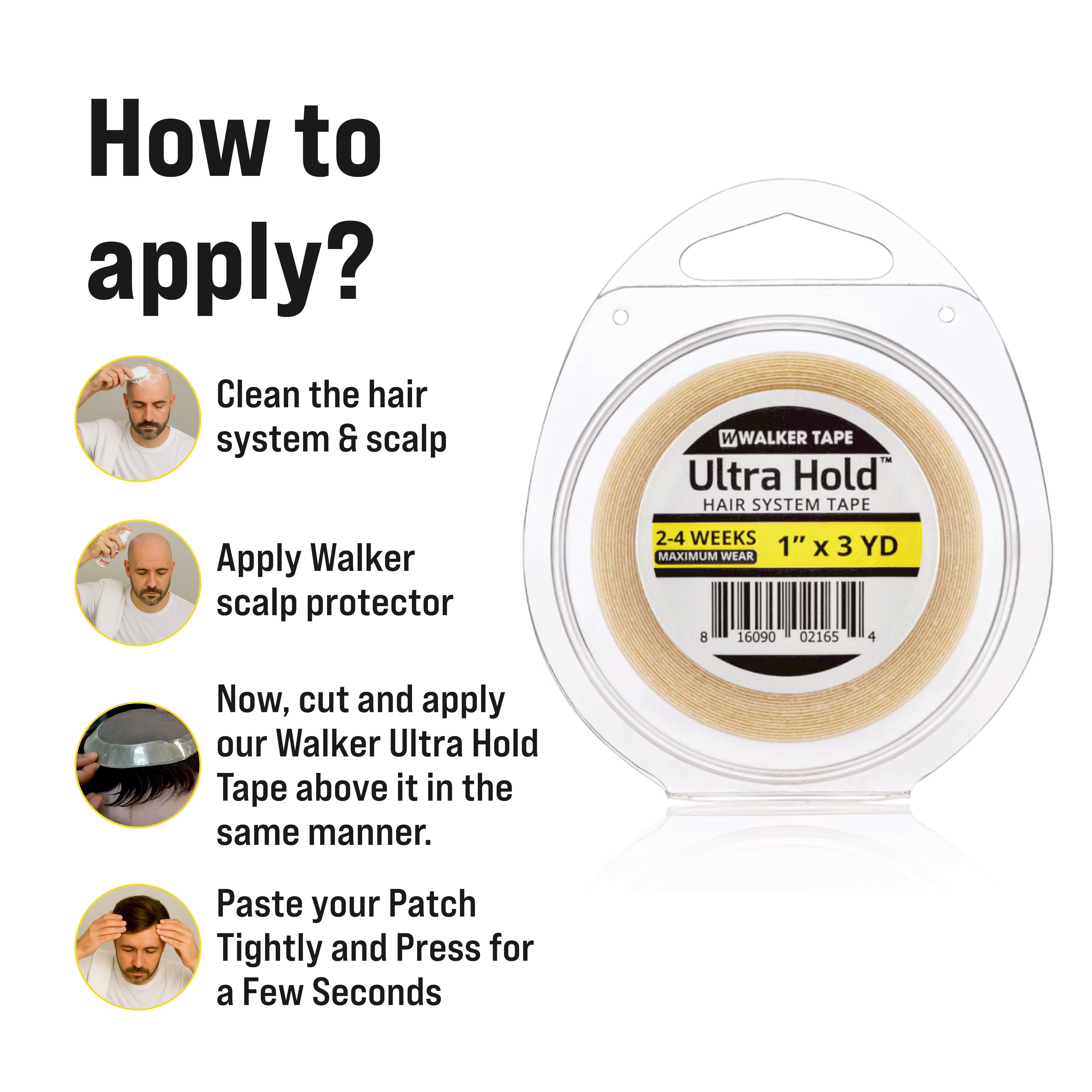 Ultra Hold Tape - 1" X 3 Yds, Roll