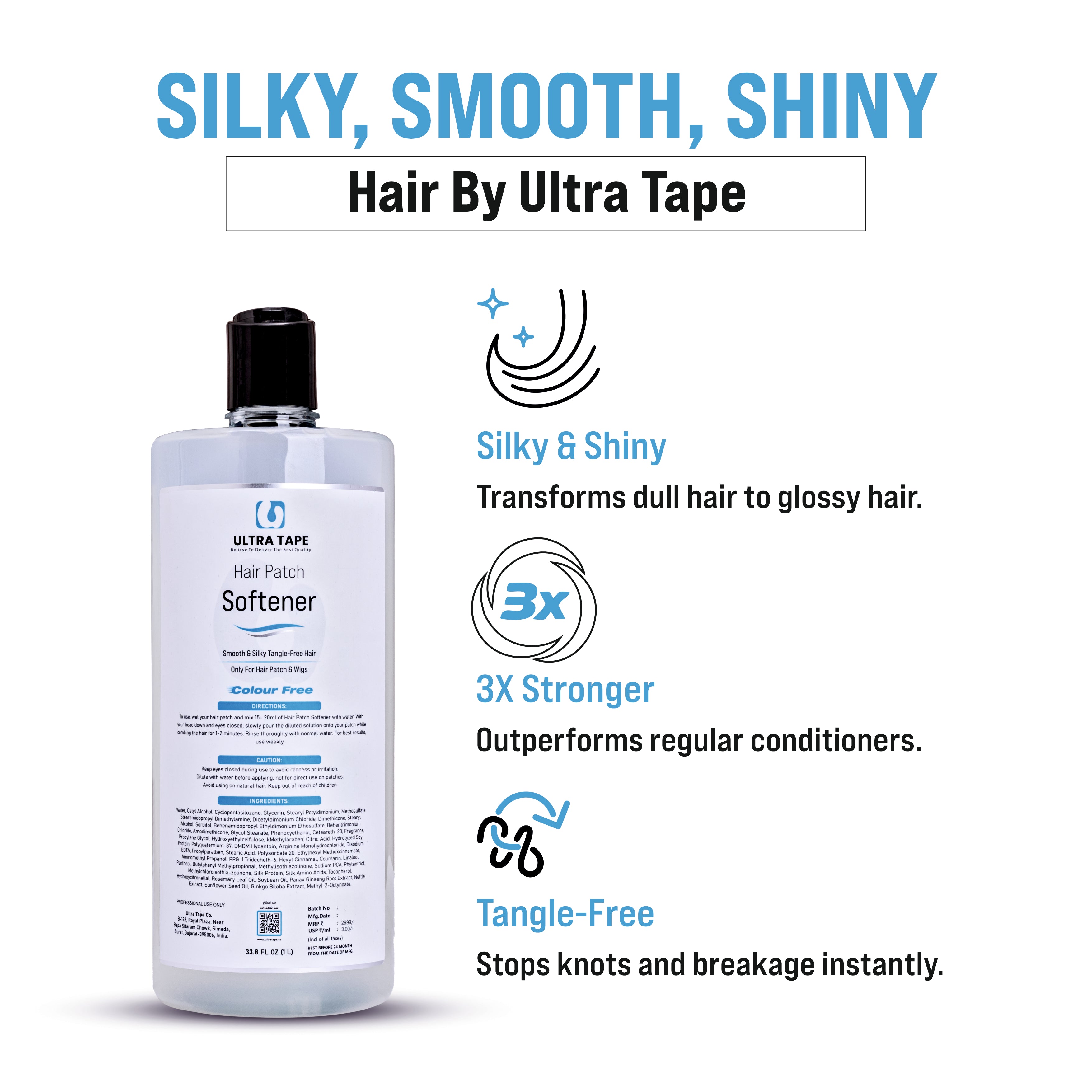 Hair Patch Softner - 33.8 fl oz - 1000 ML