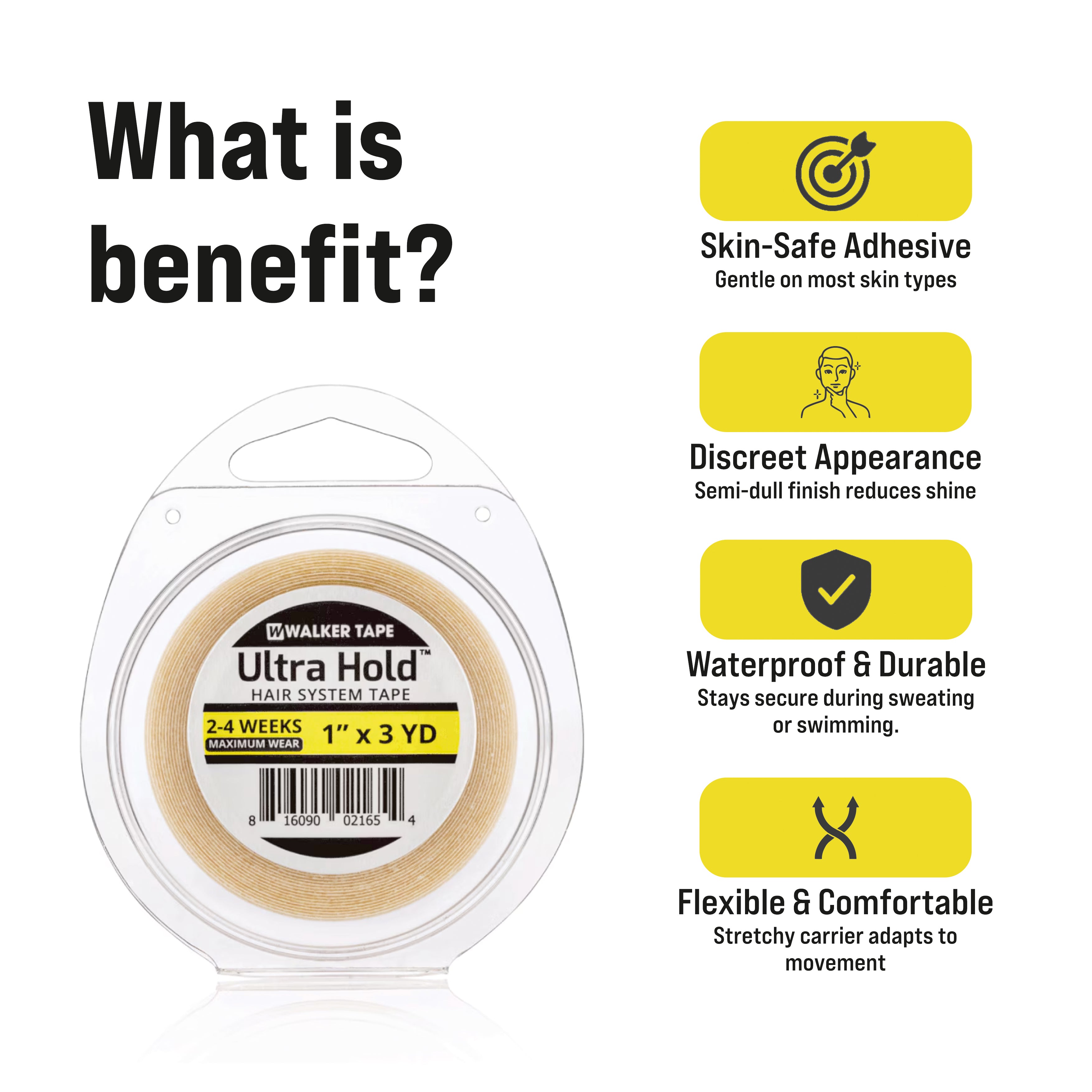 Ultra Hold Tape - 1" X 3 Yds, Roll