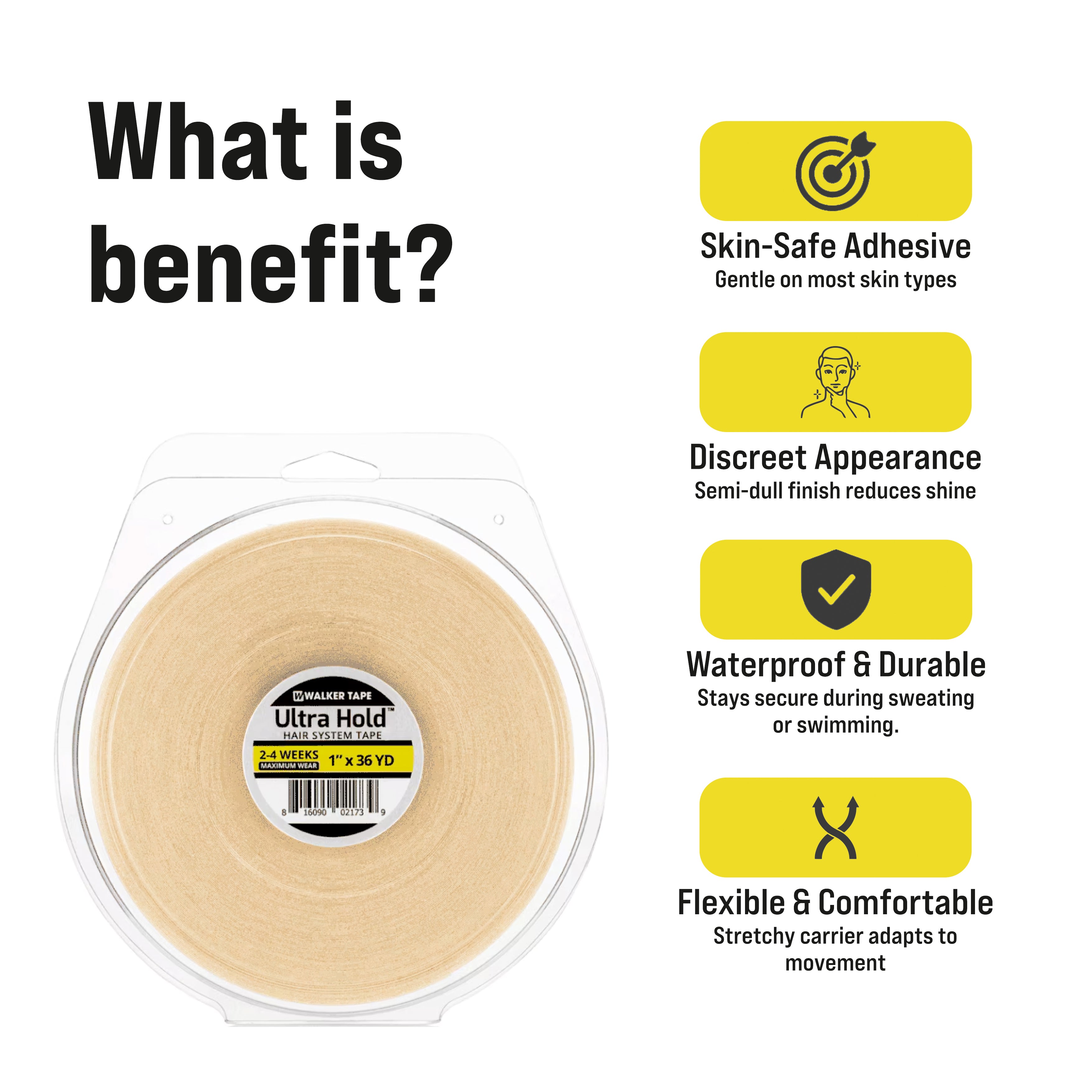 Ultra Hold Tape - 1" X 36 Yds, Roll