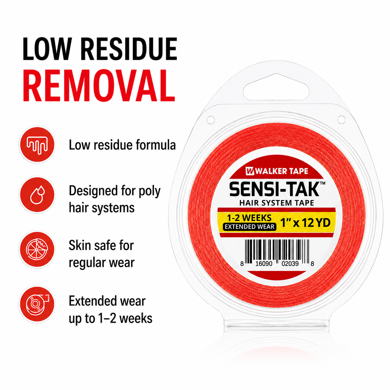 Sensi-Tak Tape - 1" X 12 Yds, Roll