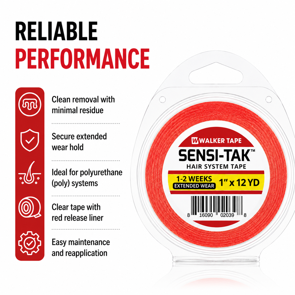 Sensi-Tak Tape - 1" X 12 Yds, Roll