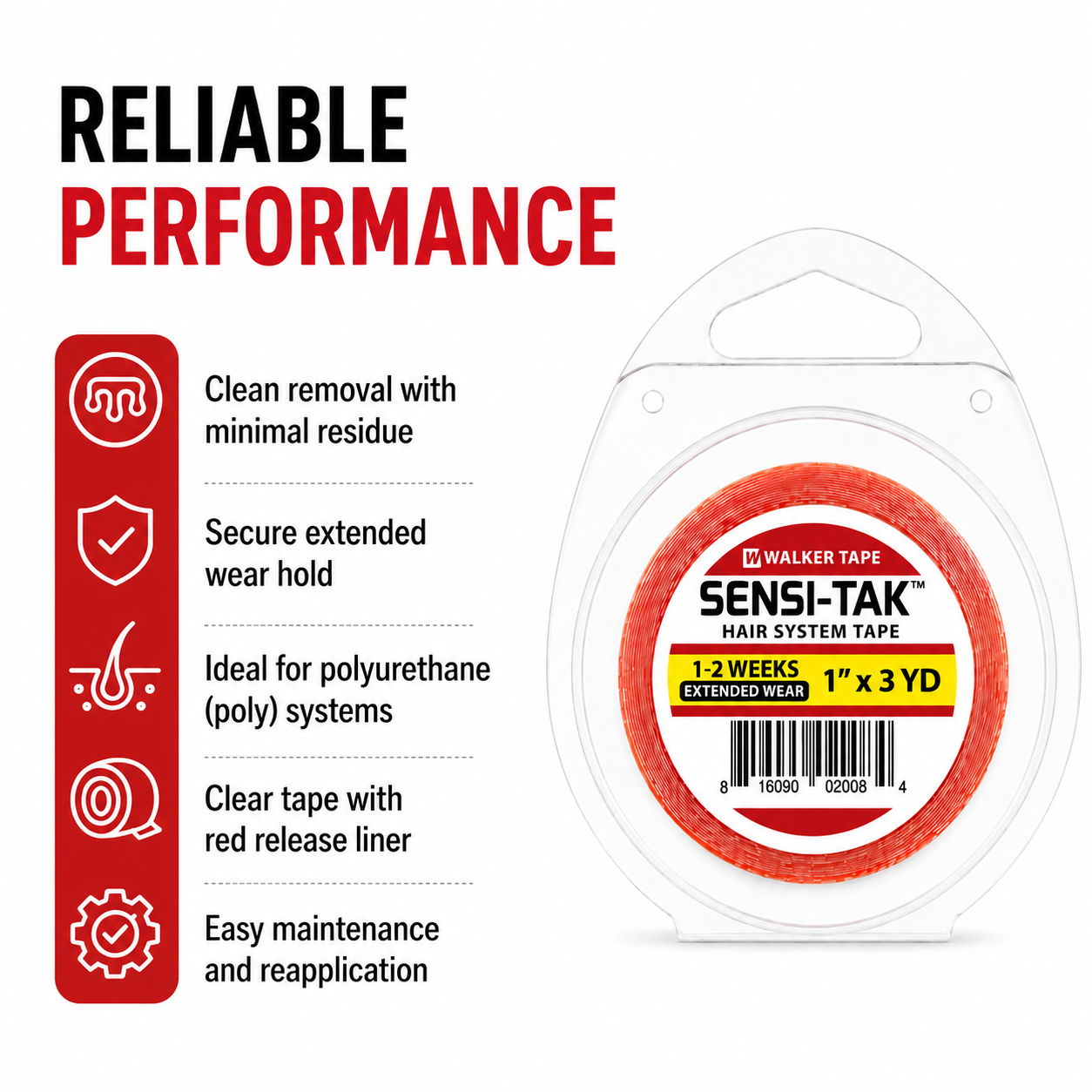 Sensi-Tak Tape - 1" X 3 Yds, Roll