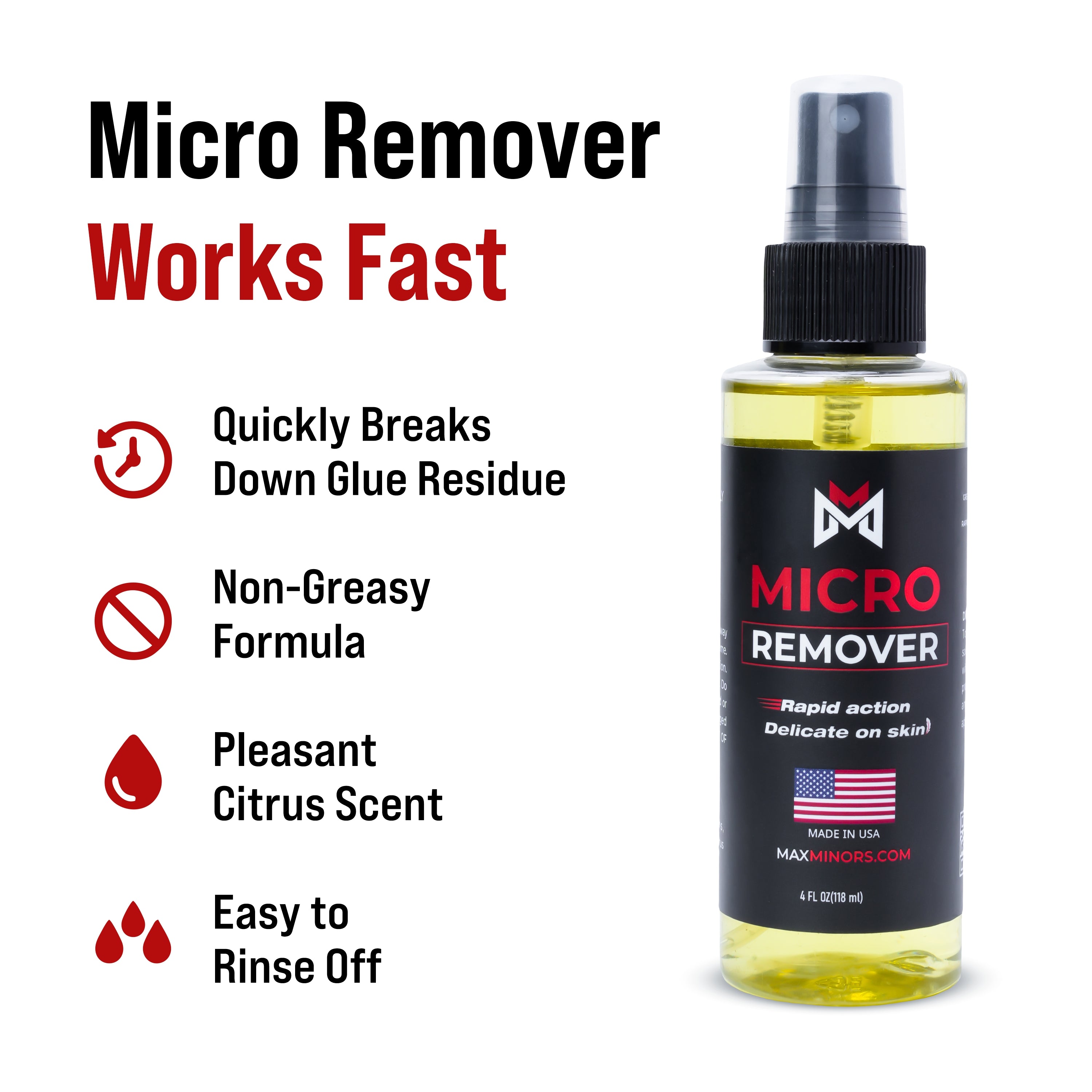 Micro Remover Solvent - 4 fl oz - 118 ml, Spray
