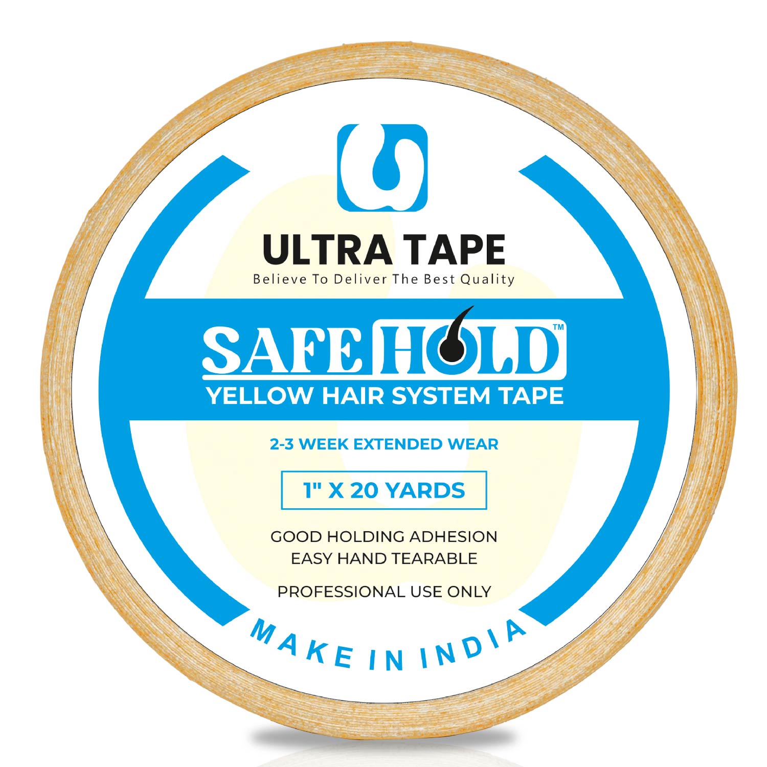 Safe Hold Yellow Tape - 1" X 20 Yds, Roll